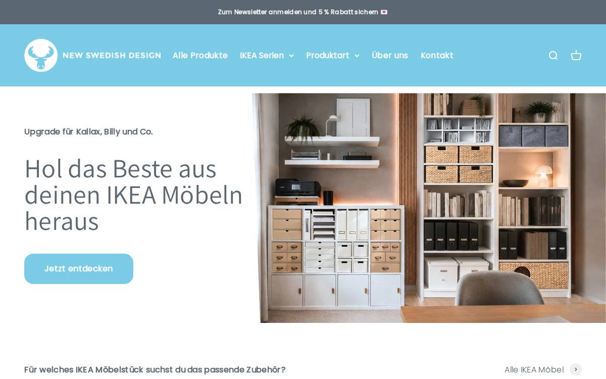 NSD New Swedish Design GmbH website preview