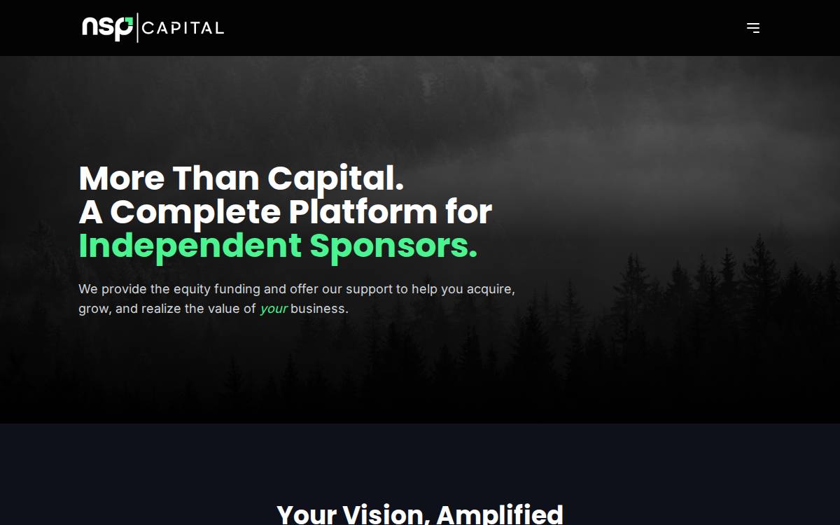 NSP Capital website preview