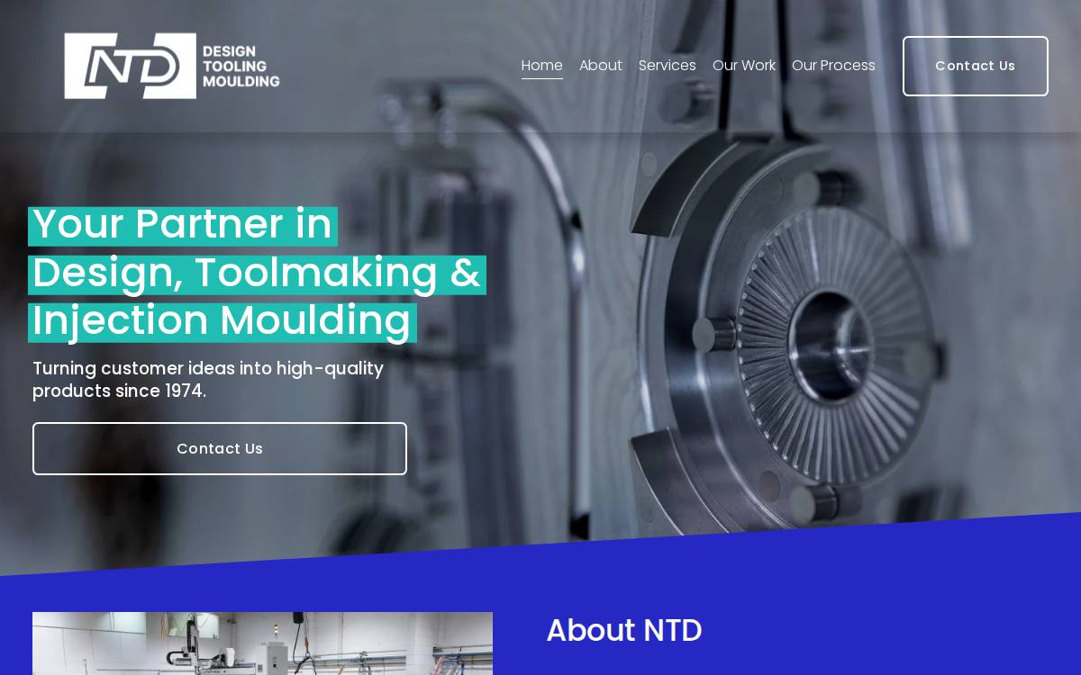 NTD Limited website preview