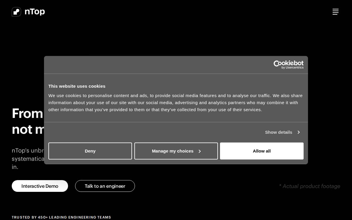 nTopology website preview
