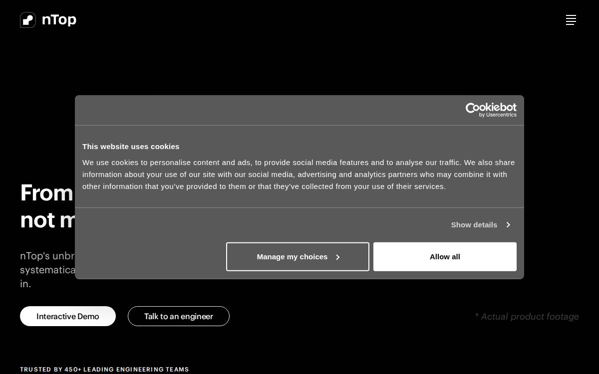 nTopology website preview