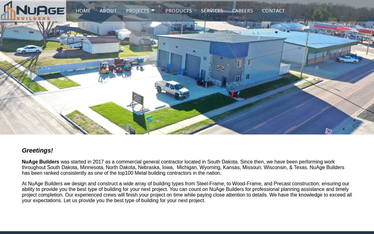 Nuagebuilders website preview