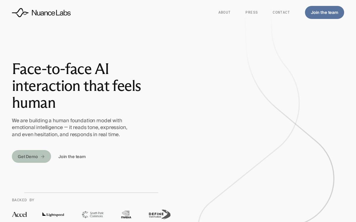 Nuance Labs website preview
