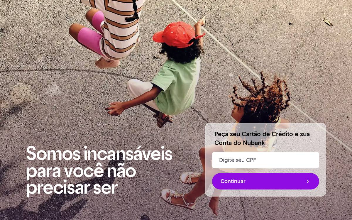 Nubank website preview