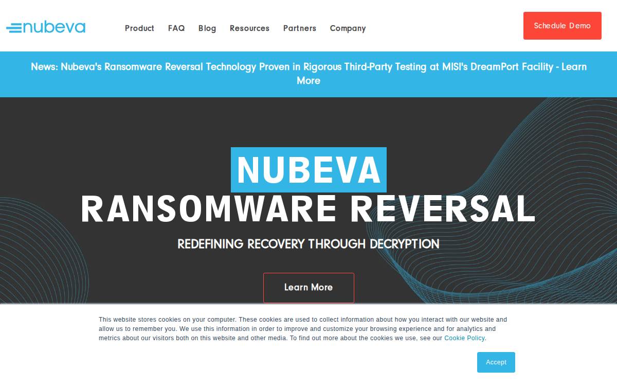 Nubeva Technologies website preview