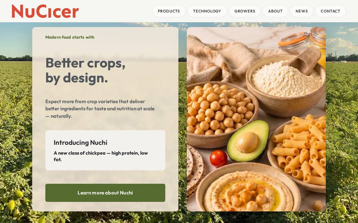 NuCicer website preview