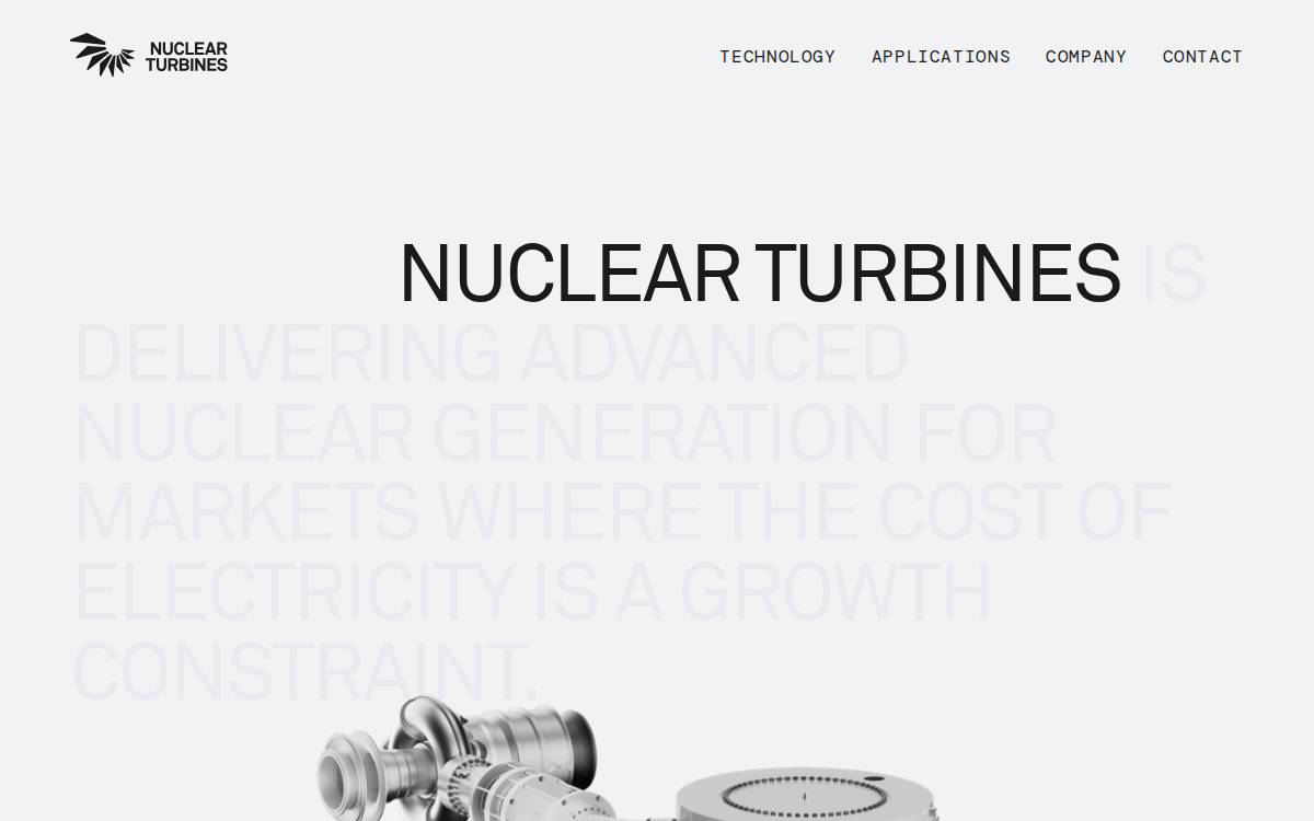 Nuclear Turbines website preview
