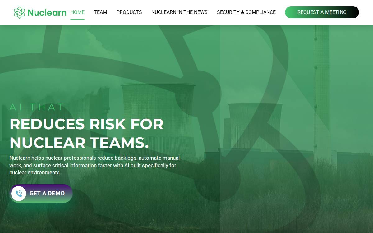Nuclearn website preview