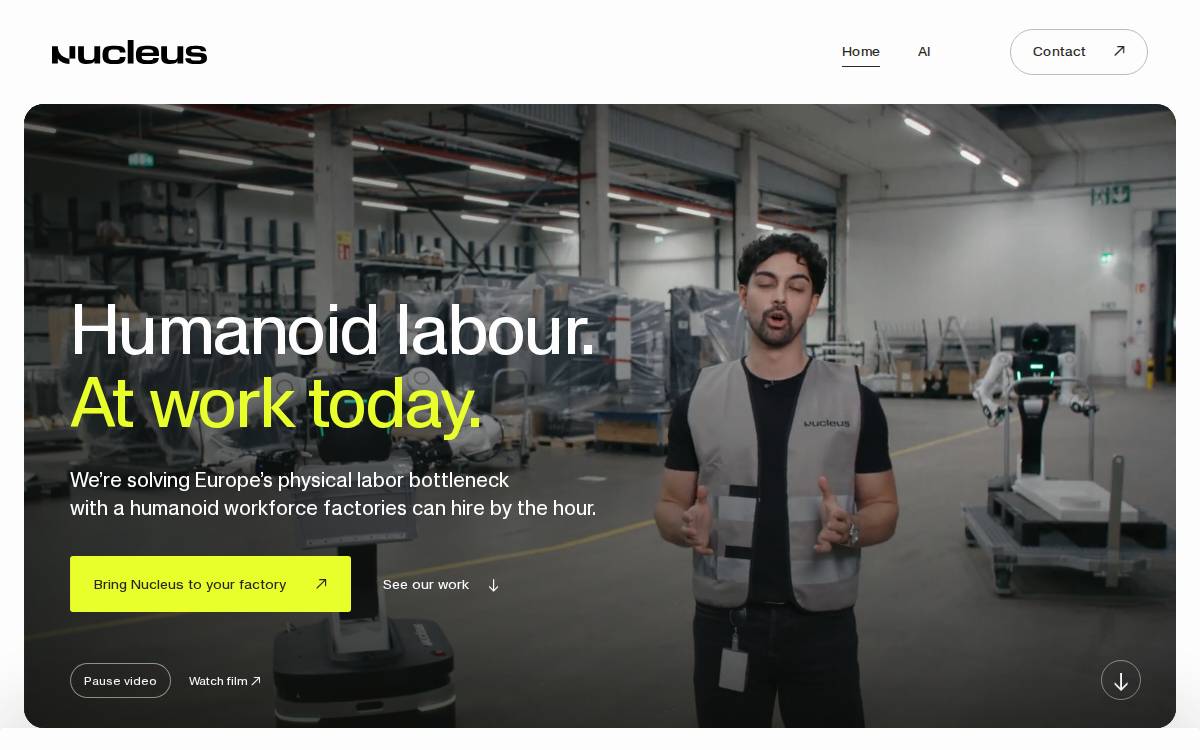Nucleus website preview