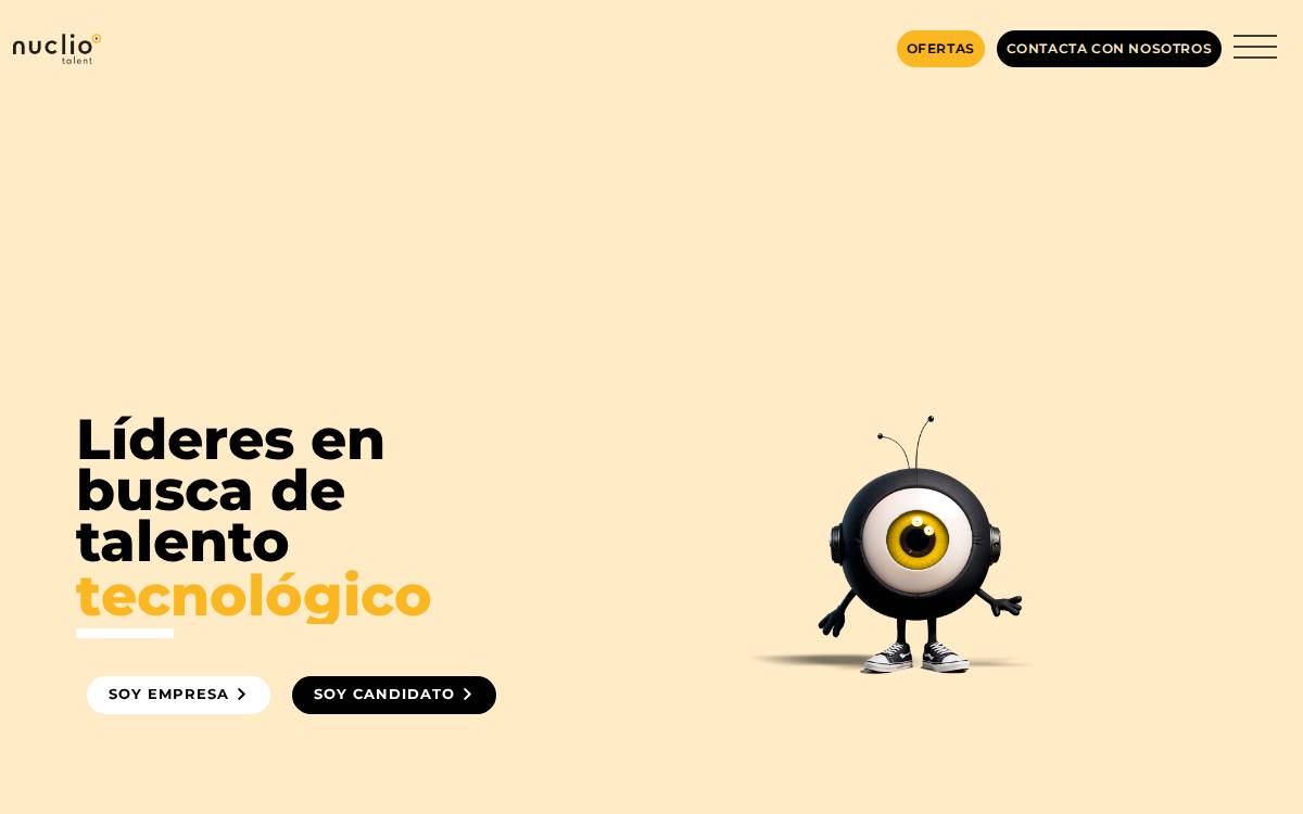 Nuclio Talent website preview