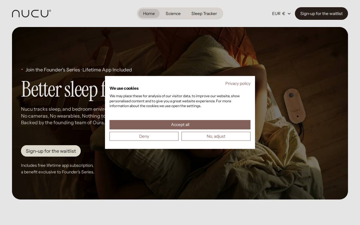 Nucu website preview