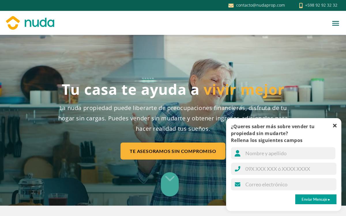 NudaProp website preview