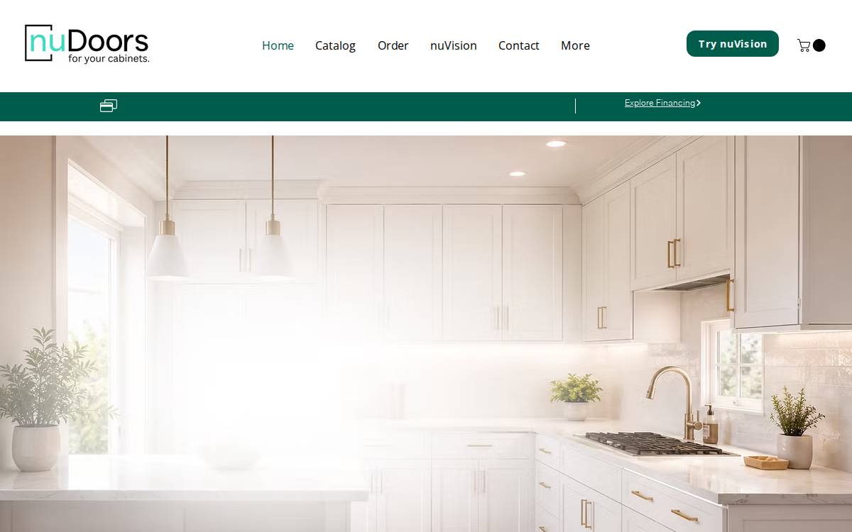 nuDoors website preview