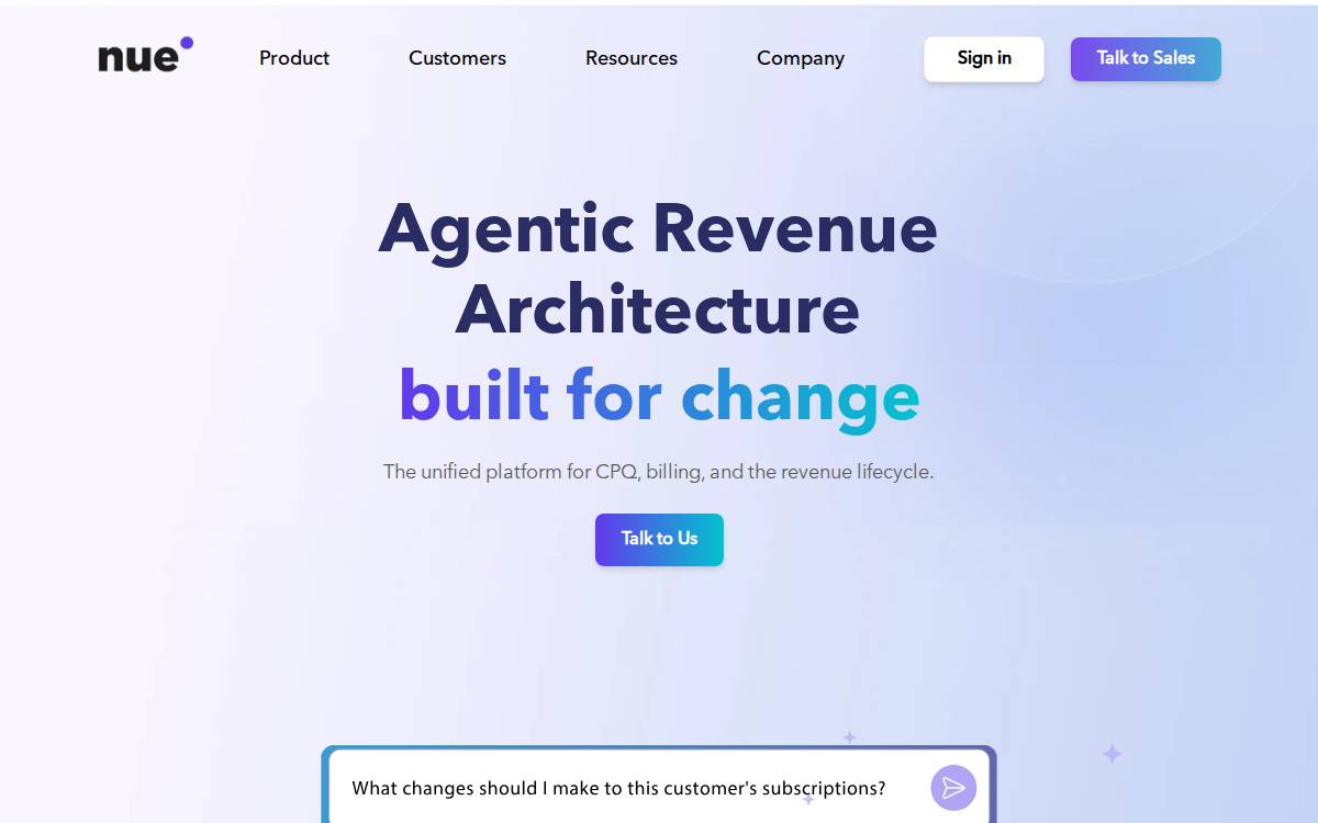 Nue website preview