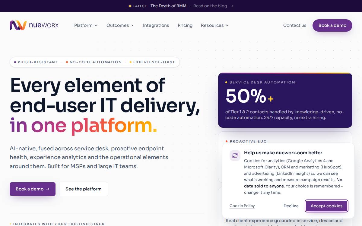 Nueworx website preview