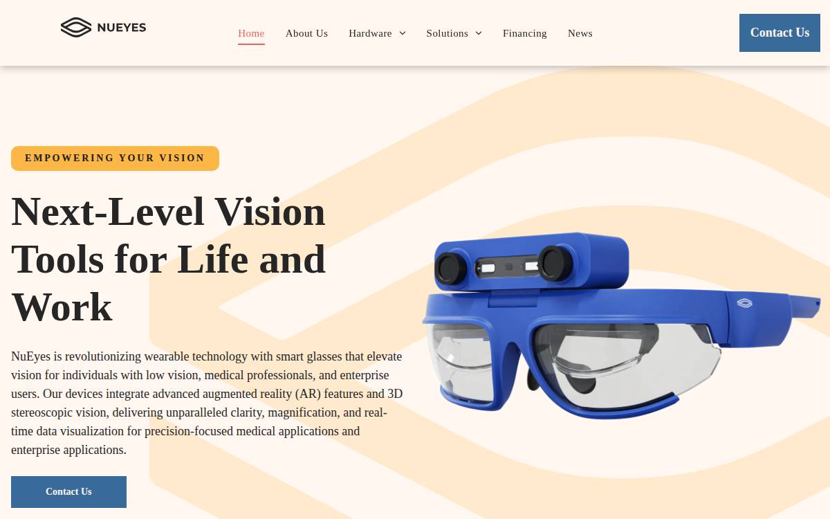 Nueyes website preview