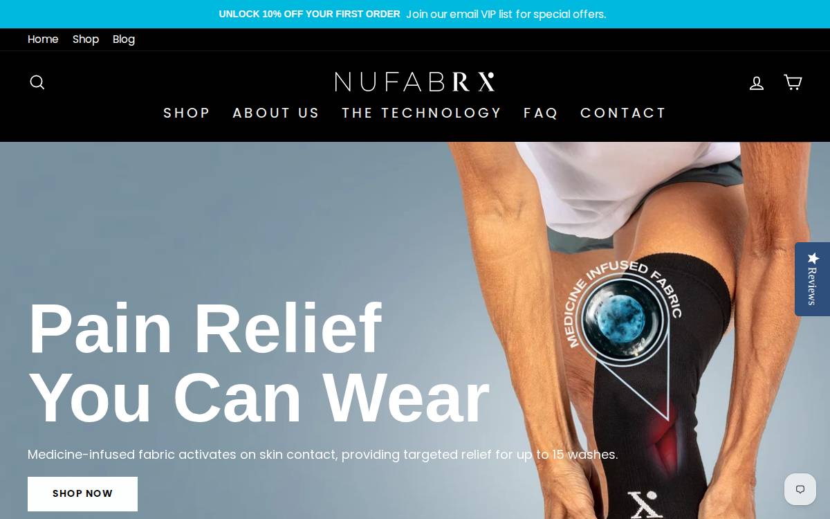 Nufabrx website preview