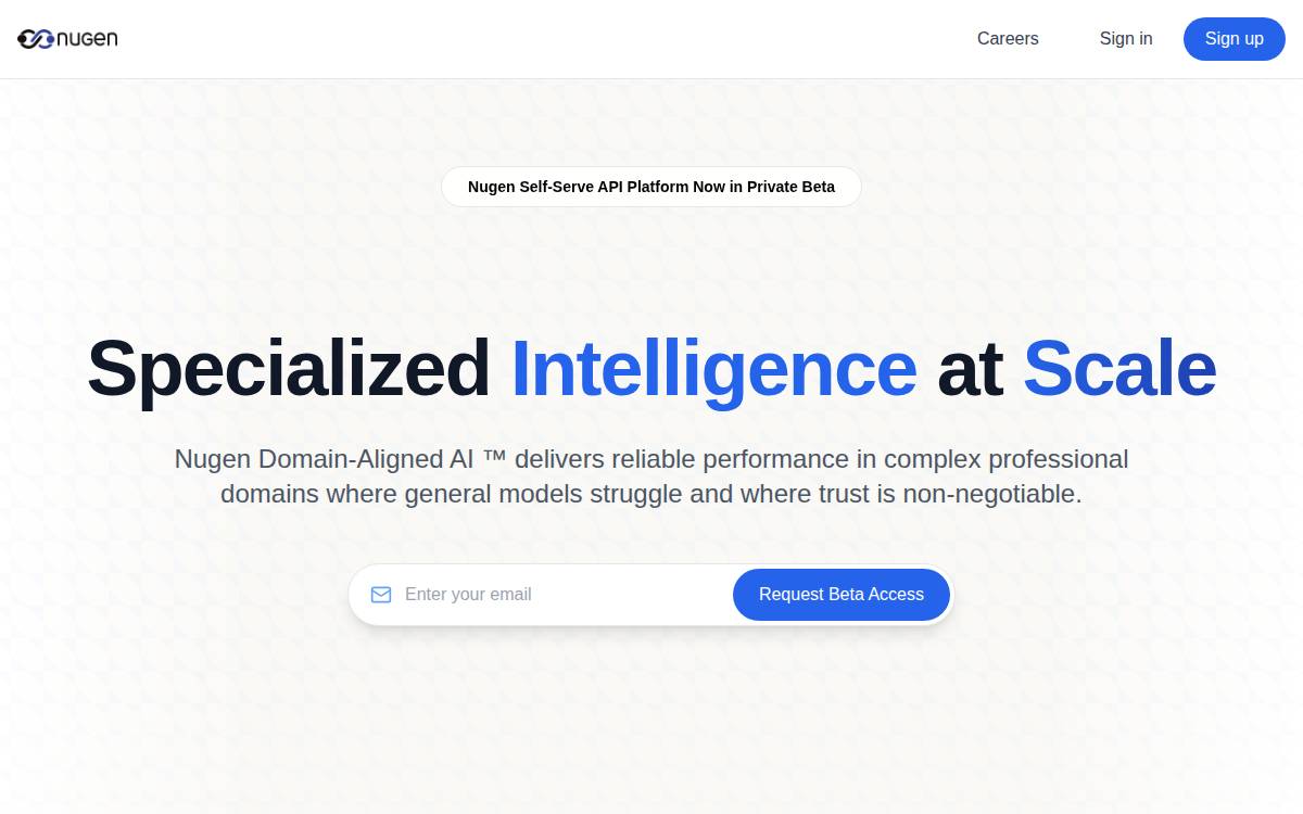Nugen website preview