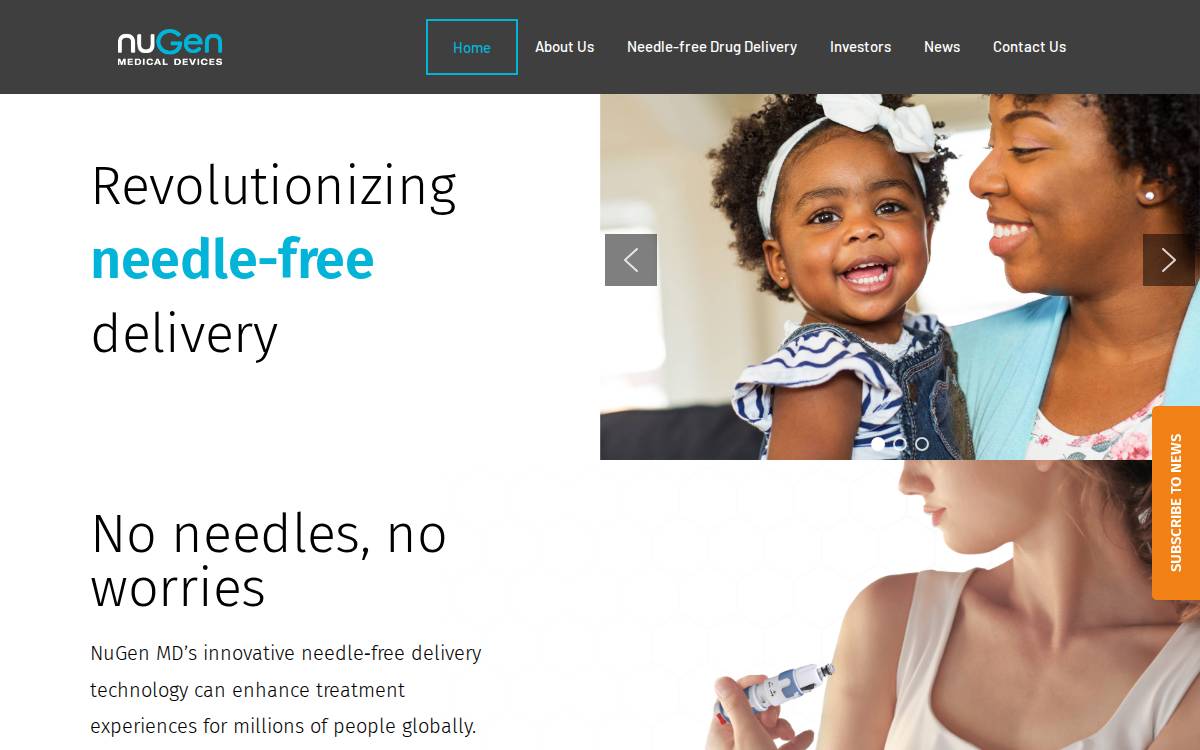 NuGen Medical Devices website preview