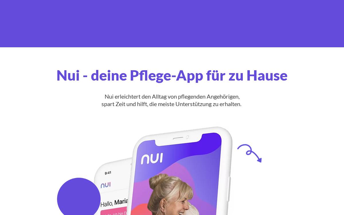 Nui website preview