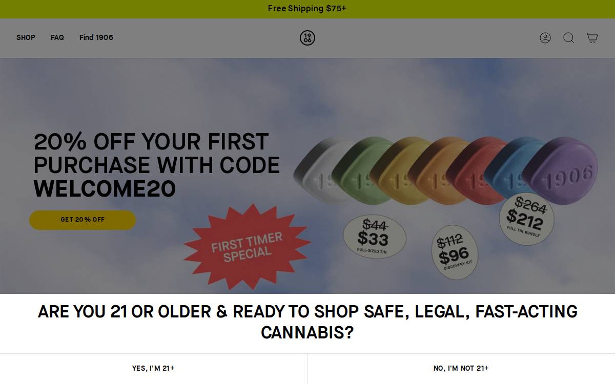 Nuka Enterprises, LLC dba 1906 website preview