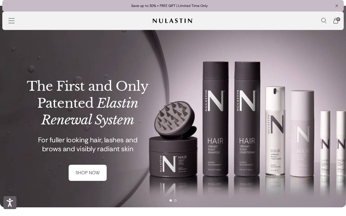 Nulastin website preview