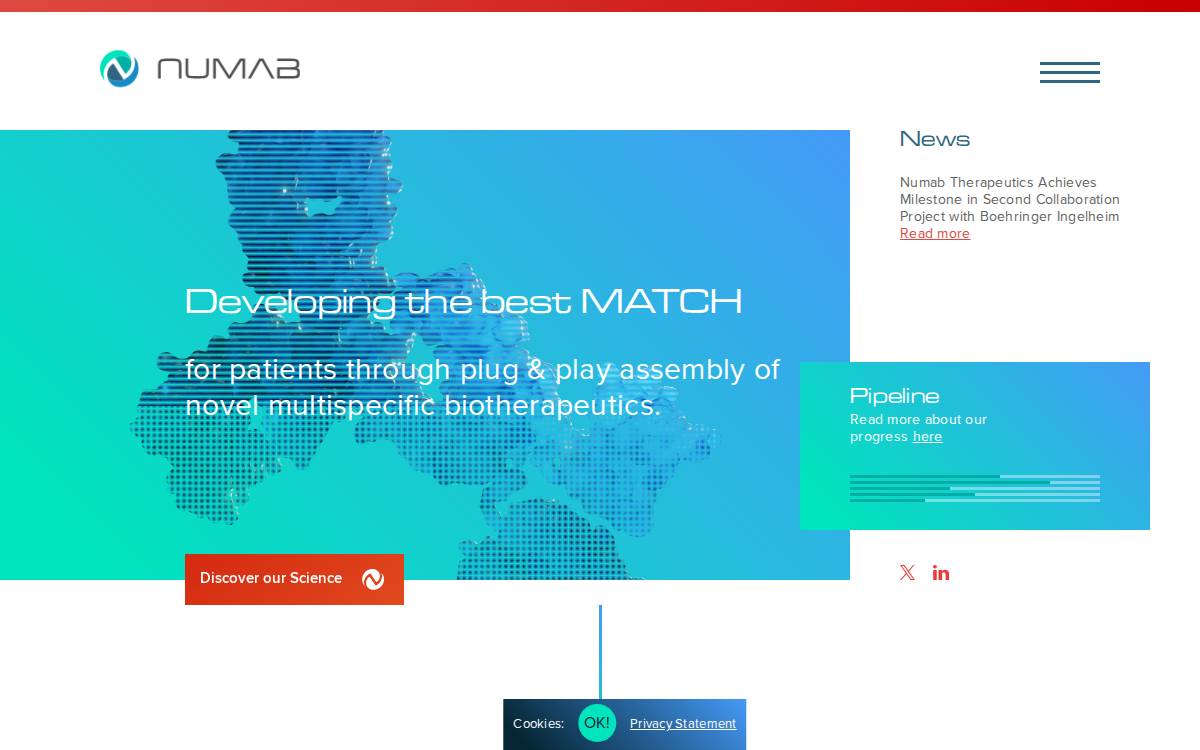 Numab website preview