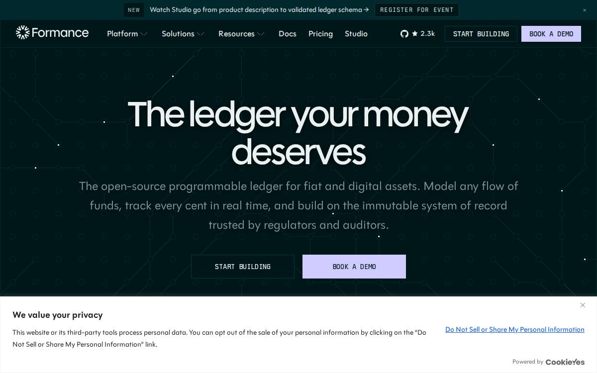 Numary website preview