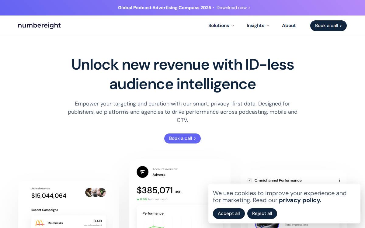 NumberEight website preview