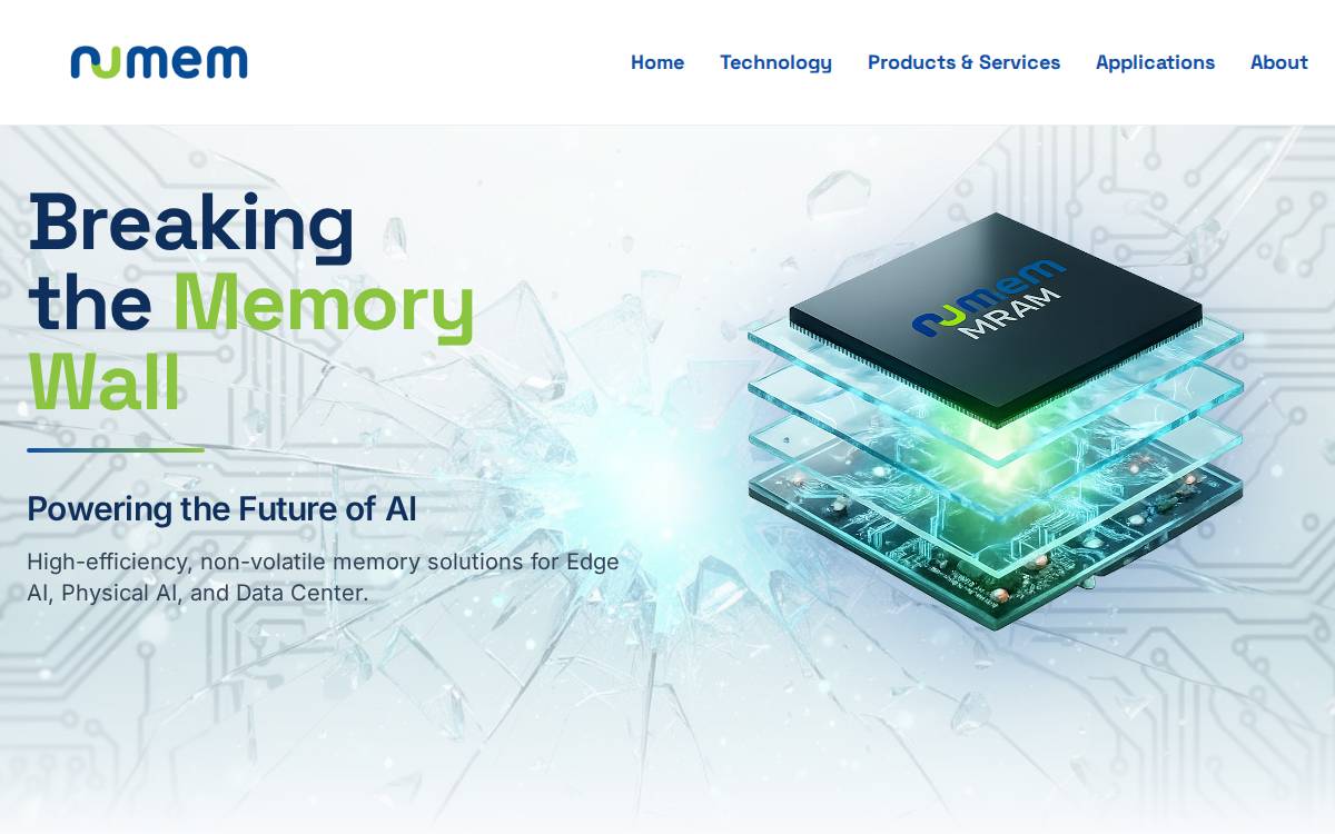 Numem website preview