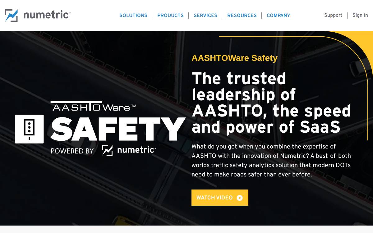 Numetric website preview