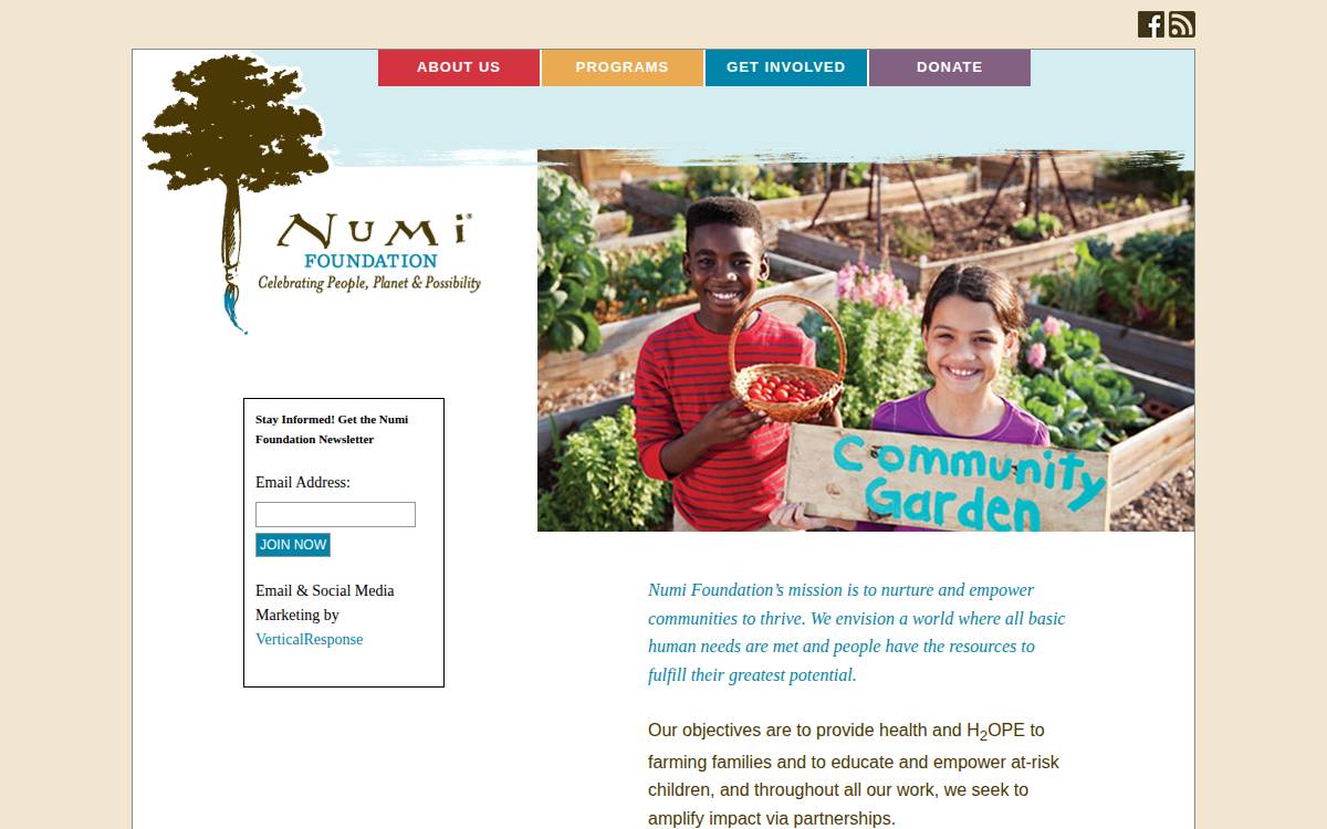 Numi website preview