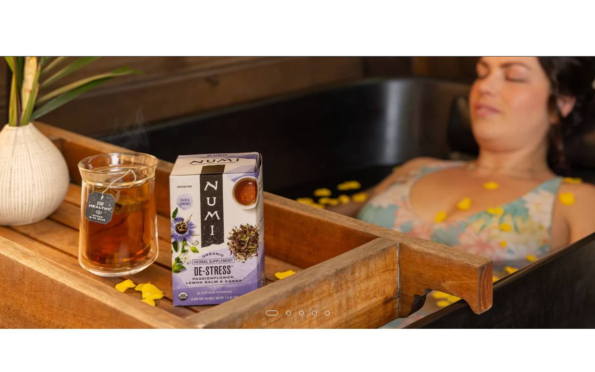 Numi Tea website preview