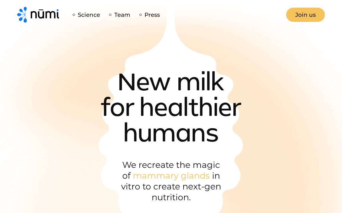Nūmi website preview