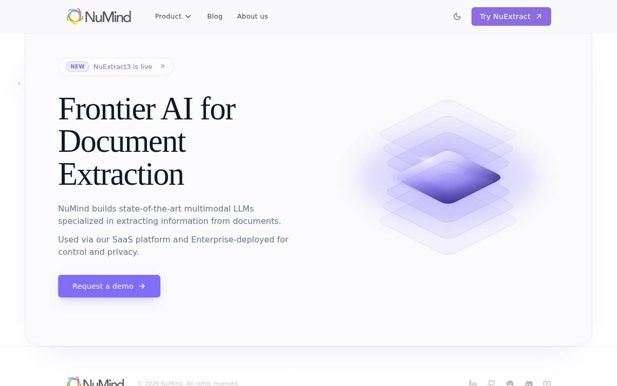 NuMind website preview
