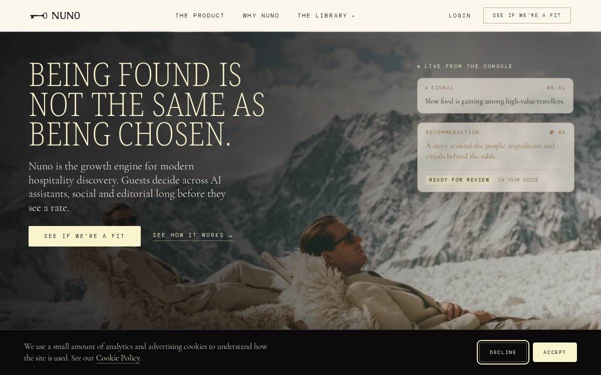 Nuno website preview