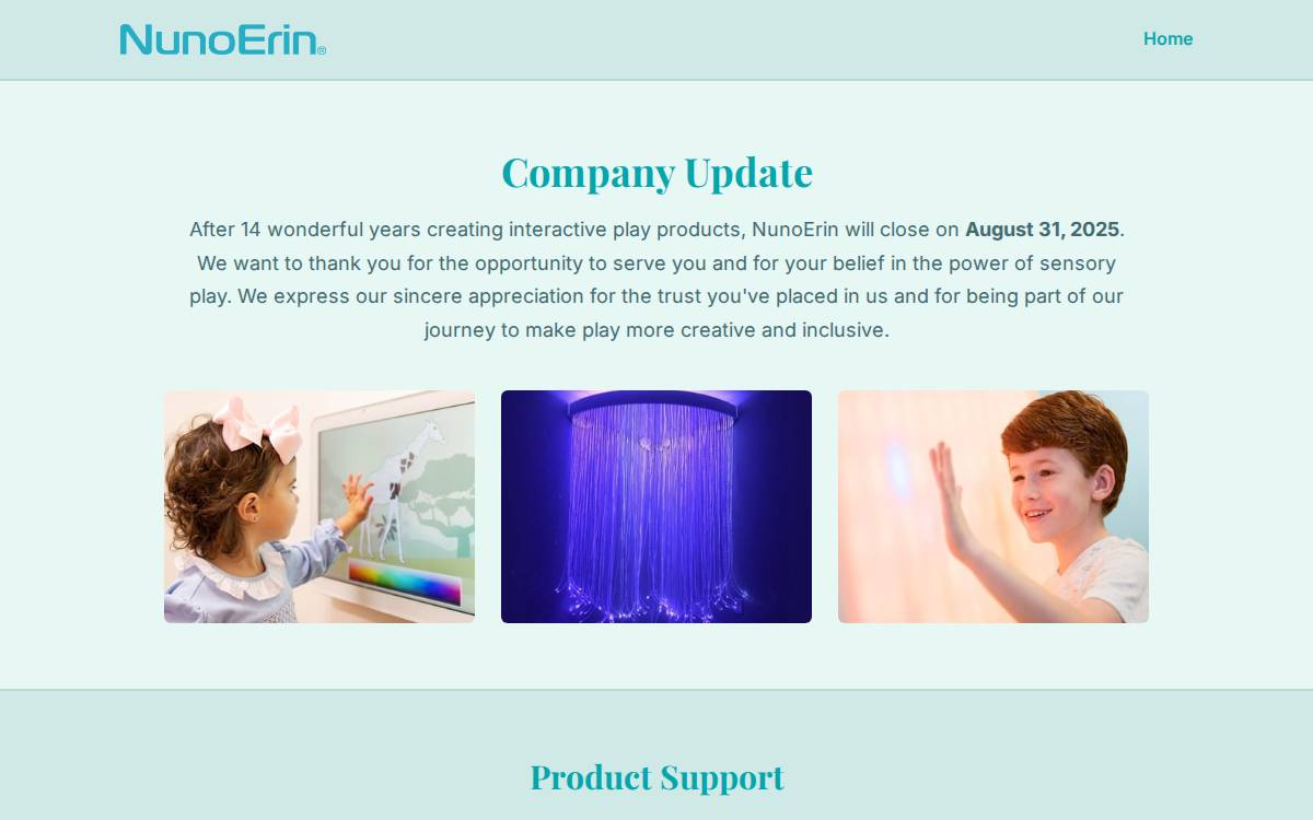 NunoErin website preview