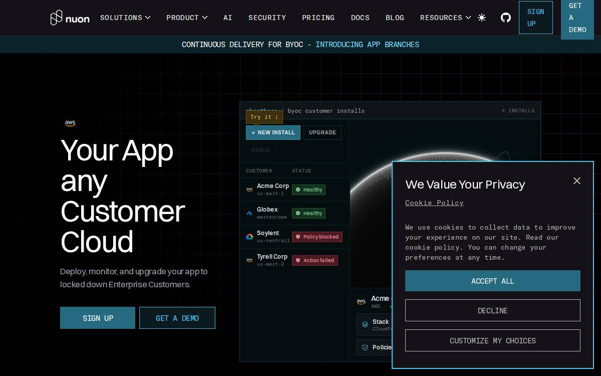 Nuon website preview