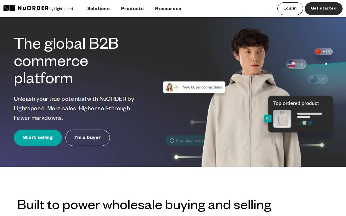 NuORDER website preview