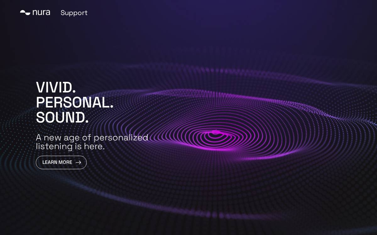 Nura website preview