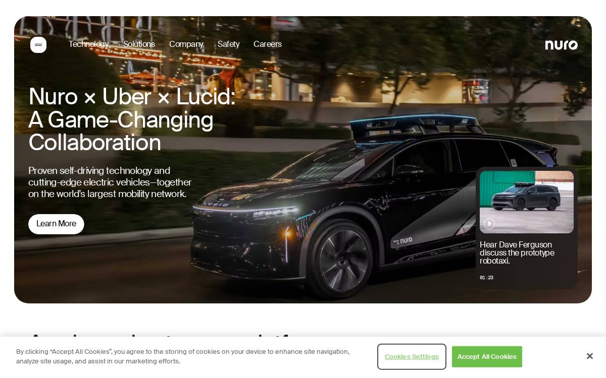 Nuro website preview