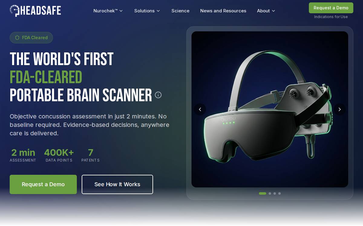 Nurochek website preview