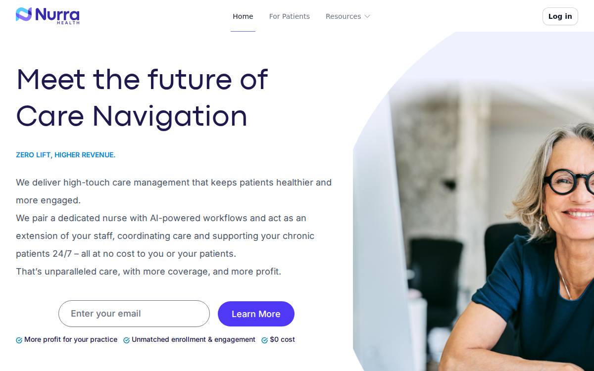 Nurra Health website preview