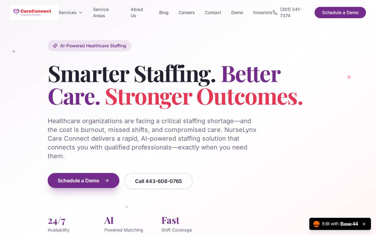 Nurselynx website preview