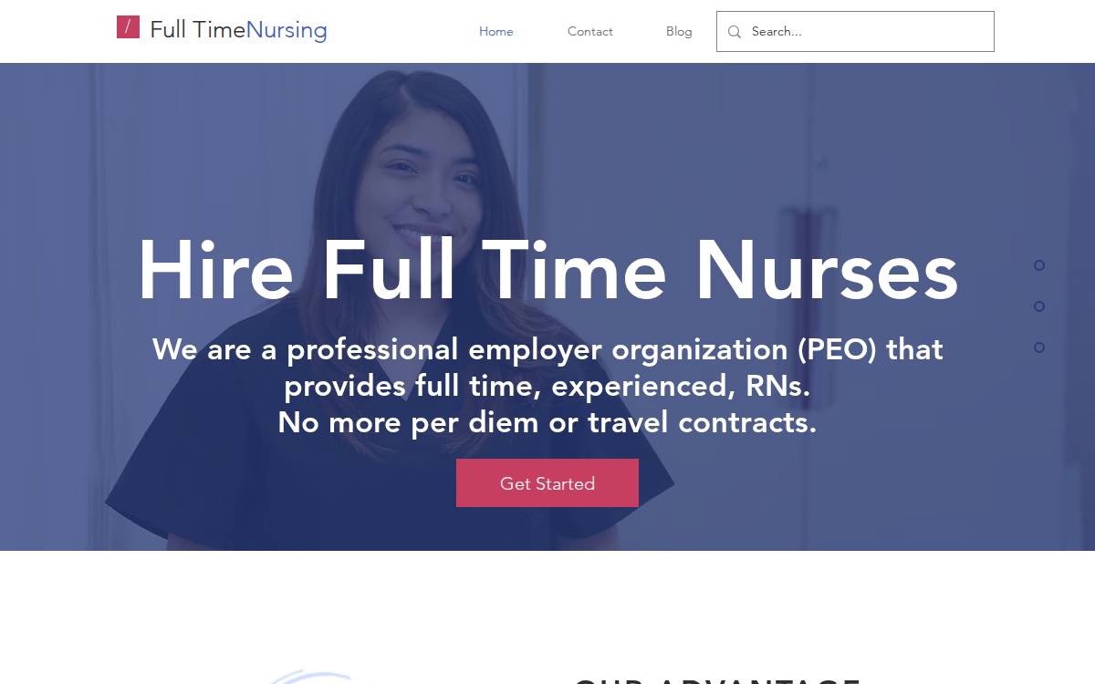 Nursingfulltime website preview