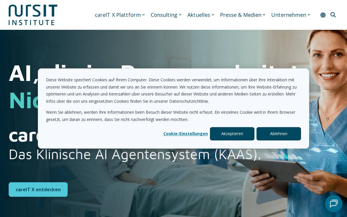 NursIT website preview