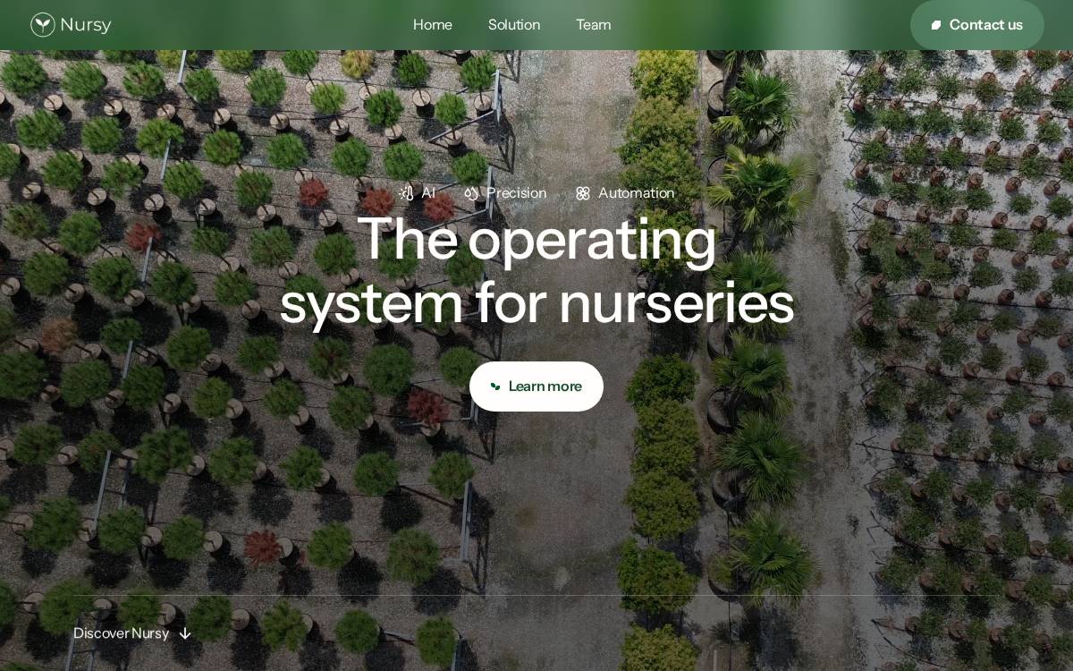Nursy website preview