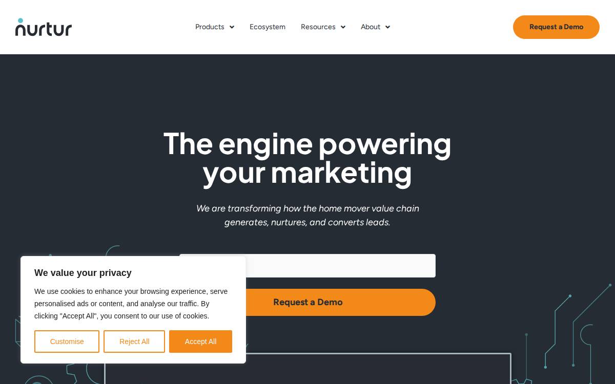 Nurtur website preview