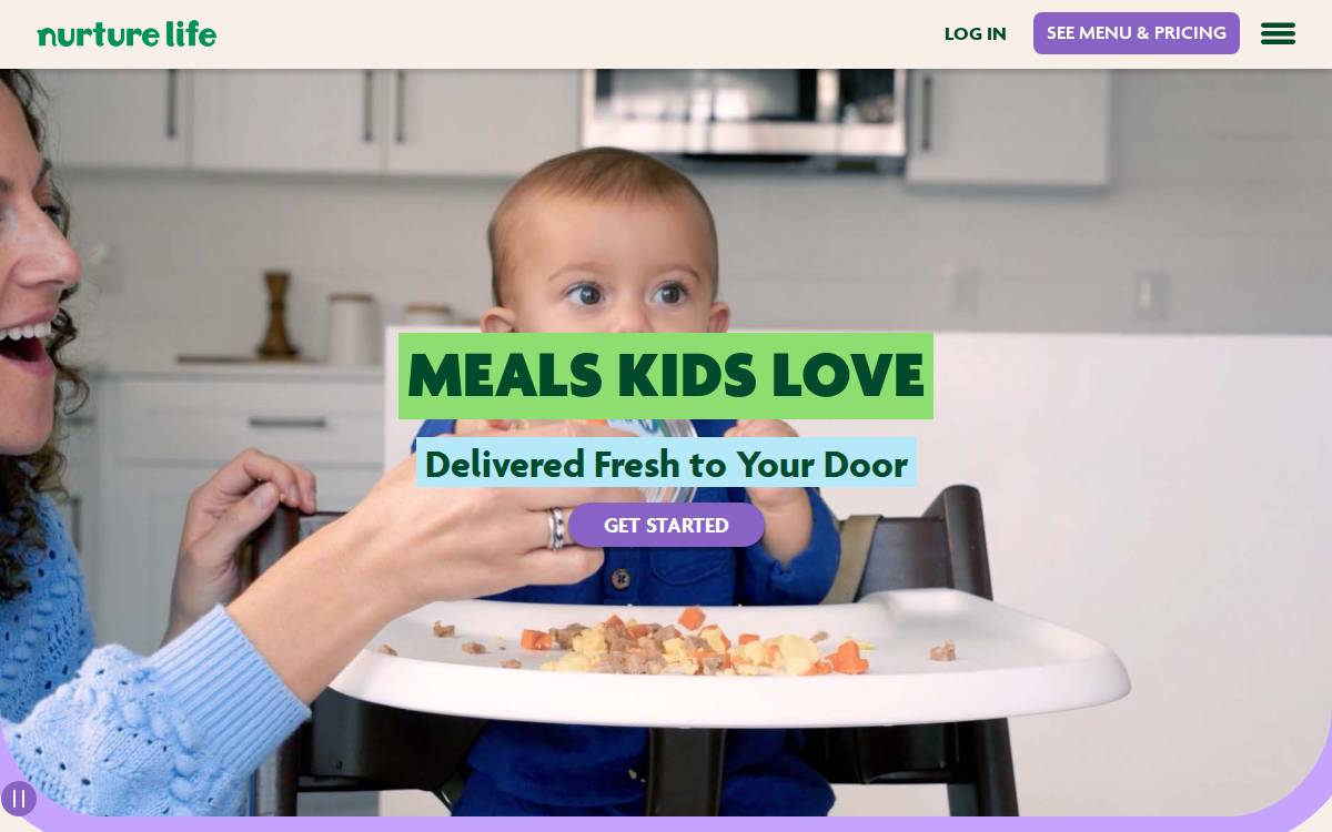 Nurture Life website preview