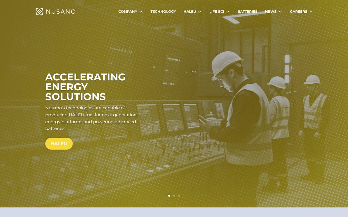 Nusano website preview